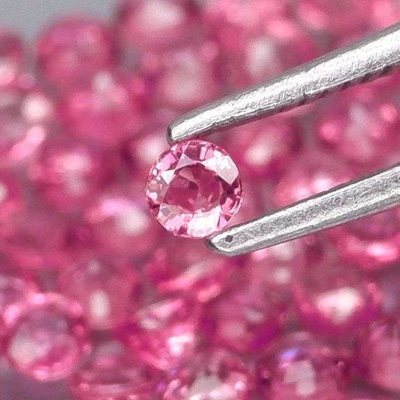 Premium 3.66ct 55 piece round cut Ruby set