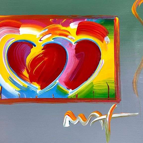 Two Hearts by Peter Max