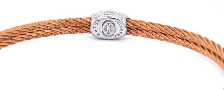 Charriol Diamond Cable station bangle bracelet