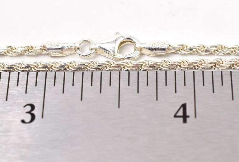 Chain Link Necklace in Sterling Silver