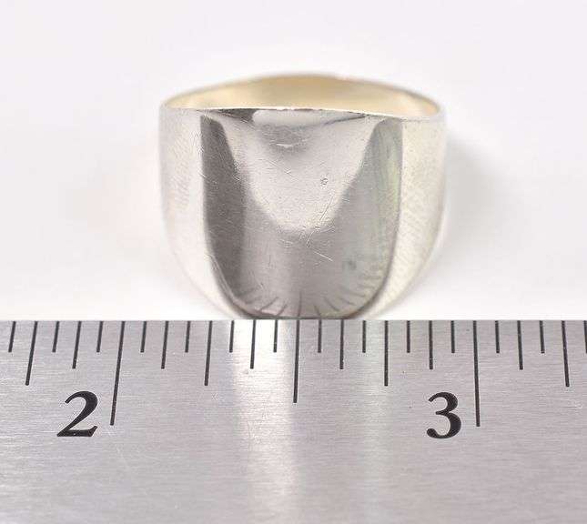 Wide Band Ring in Sterling Silver