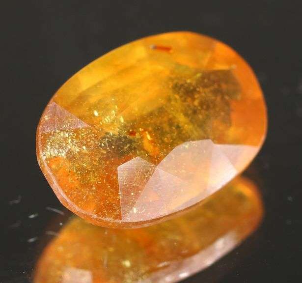 Stunning 5.21ct orange Mozambique Sapphire