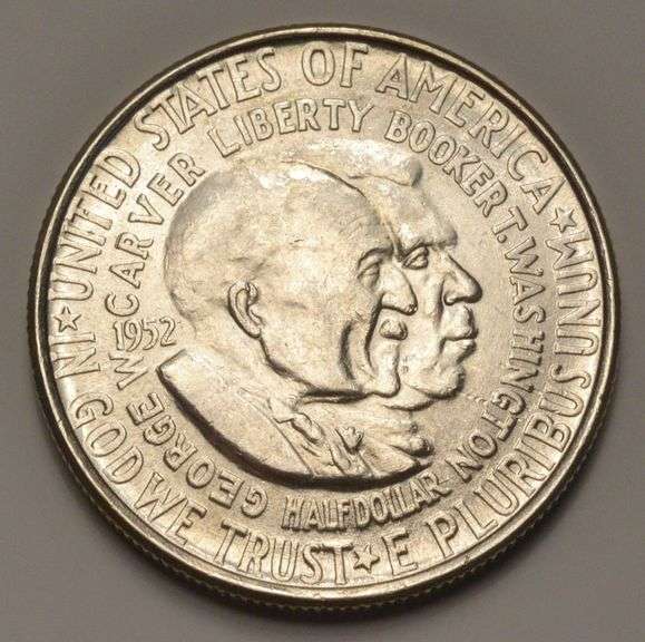 1952 George Washington Carver Commemorative Silver Half Dollar, BU.