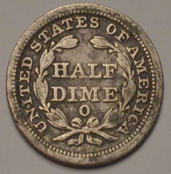 1853-O Seated Liberty Half Dime, Circulated.