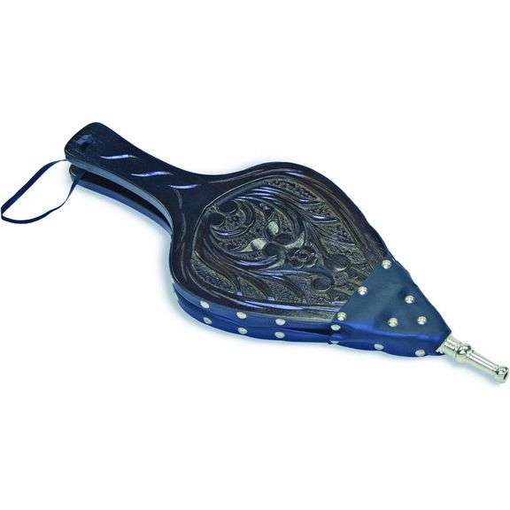 Vintage Carved Scroll Fireplace Bellow