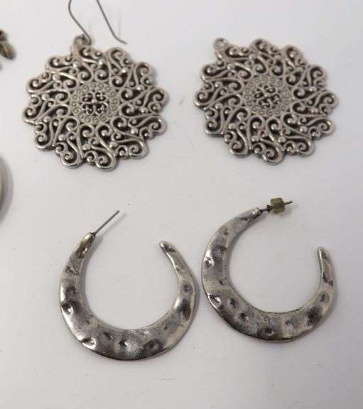 Group Lot of sterling silver Earrings and Ring
