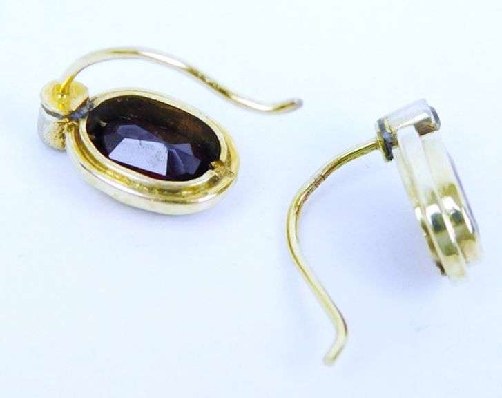 Antique Garnet Drop Earrings