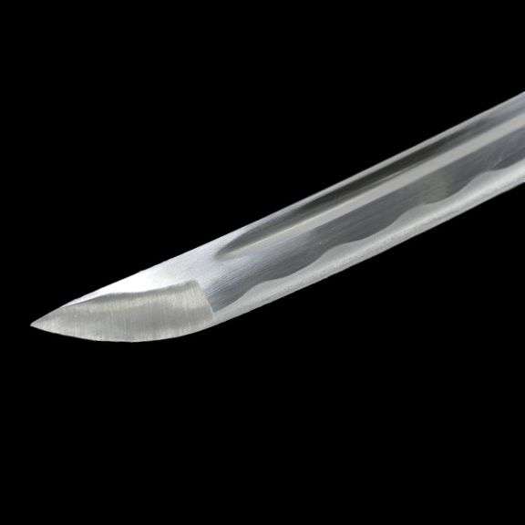 Golden Crane Hand-Forged Black Real Samurai Katana