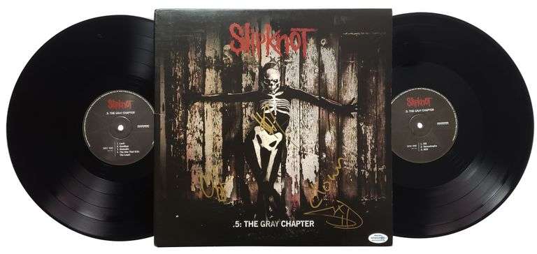 Slipknot Autographed Signed Album Record LP ACOA