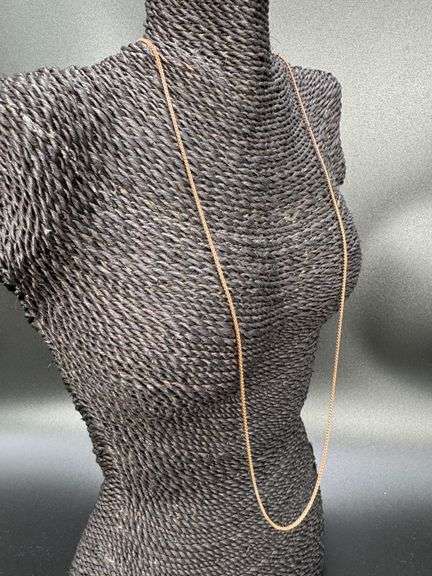 22k Rose Gold Plated Sterling Silver Box Chain 1.5mm Genuine Solid 925 Italy Classic New Necklace 30