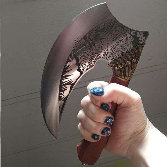 Viking Handcrafted Ulu Axe