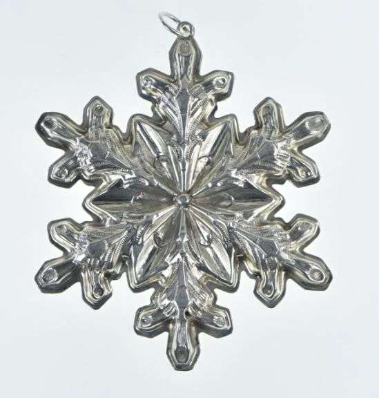 Sterling Silver 1973 Gorham Snowflake Christmas Ornament