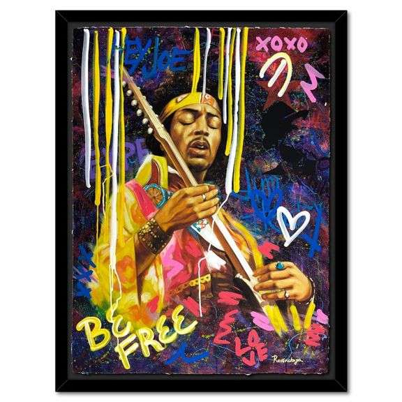 Jimi Hendrix by Nastya Rovenskaya