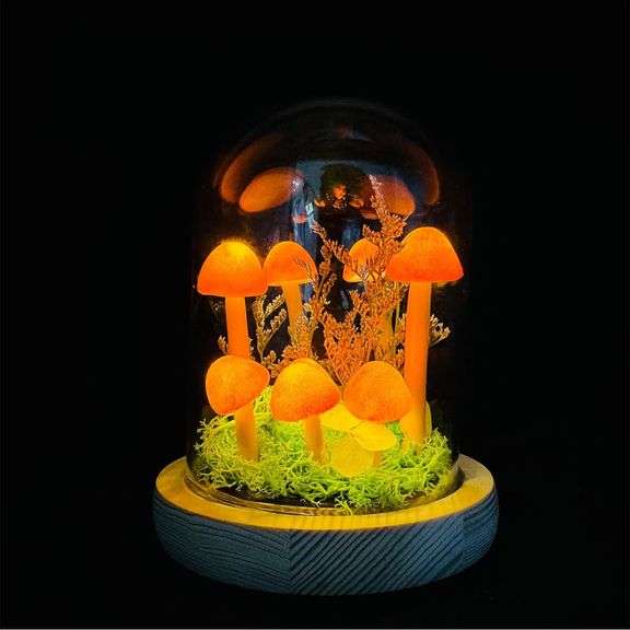 Enchanted Forest Handcrafted Mushroom Night Light