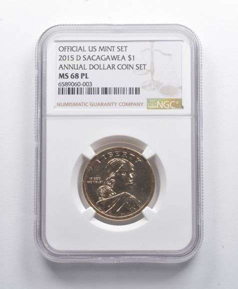 MS68 PL 2015-D Sacagawea Dollar Annual Dollar Coin Set NGC