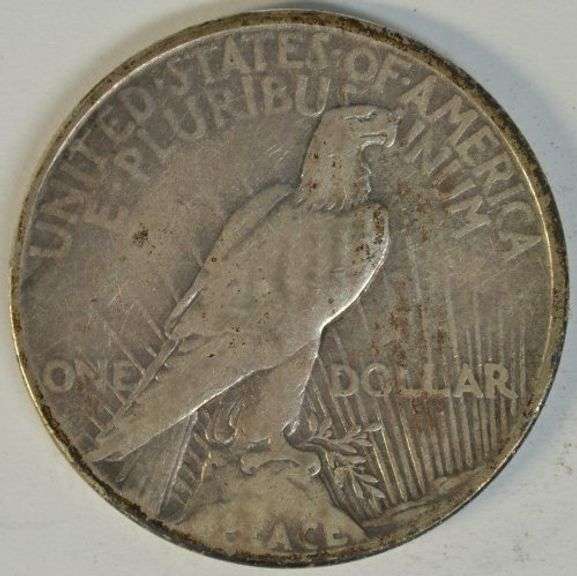 Scarce 1921 Peace Silver Dollar. First year of issue