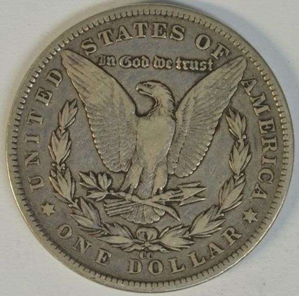 Handsome 1890-CC Morgan Silver Dollar in upper end circ