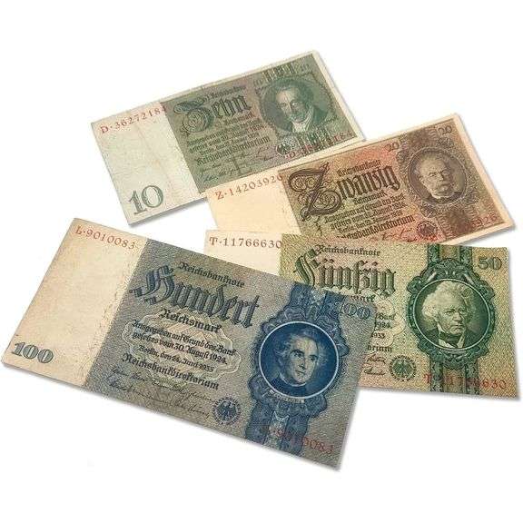 WWII German Reichsmark Banknote Collection