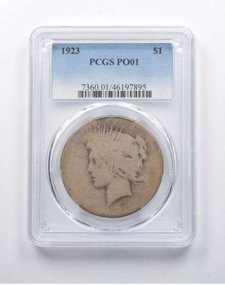 PO01 1923 Peace Silver Dollar PCGS