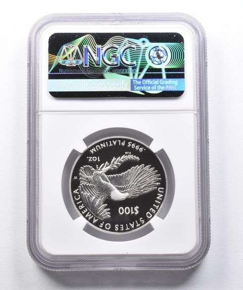 PF70 2021-W $100 American Platinum Eagle 2022 DC Mint HQ Reopening NGC