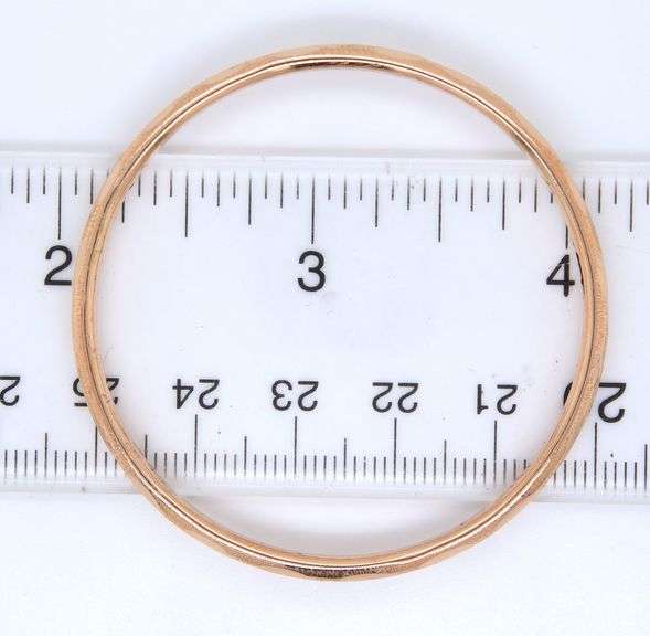 18kt Yellow gold diamond cut baby bangle