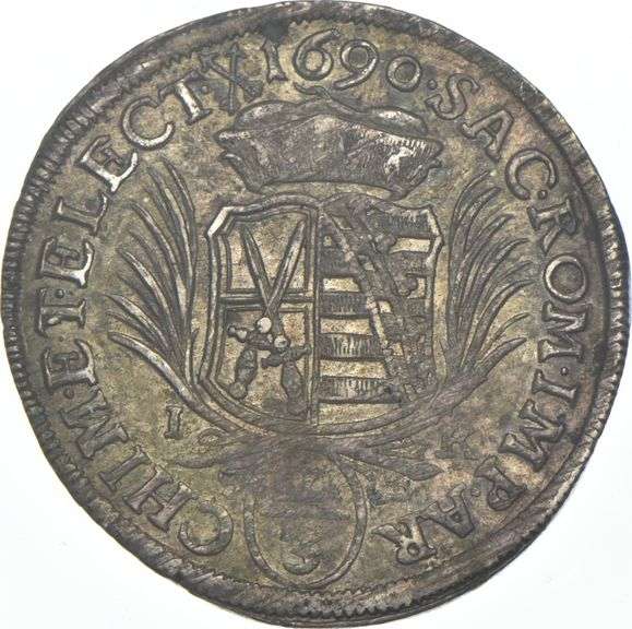 1690 Kingdom Of Saxony 2/3 Thaler