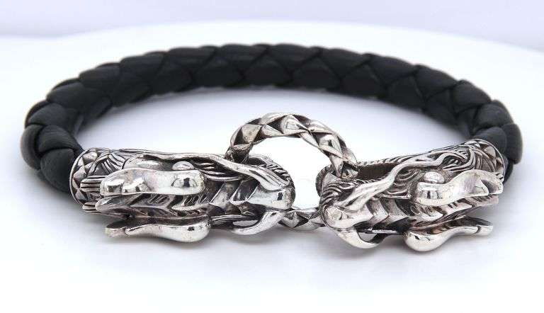 John Hardy Legend Naga double Dragon head bracelet