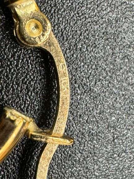 10k Yellow Gold Hoops 2 Pairs- 20mm & 13mm; Leverback