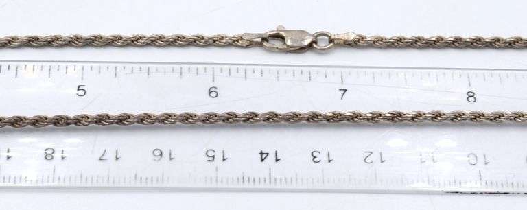 Group lot of vintage 925 sterling silver necklaces