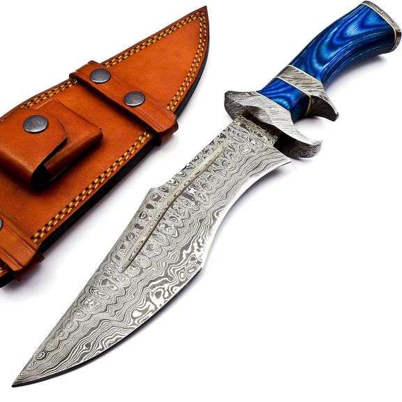 Handcrafted Wild Damascus Bowie Knife