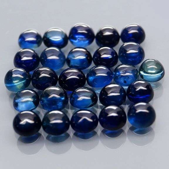 Glistening 4.51ct heated only Sapphire cabochon set