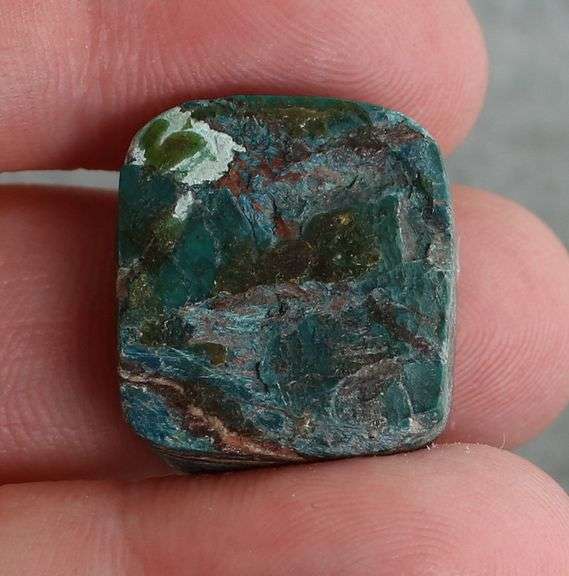 Lovely 24.86ct well marbled blue green Turquoise