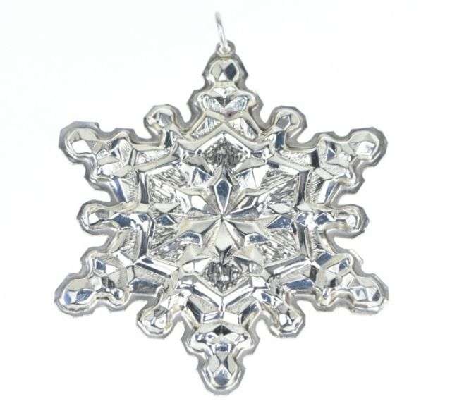 Sterling Silver 1971 Gorham Snowflake Christmas Ornament