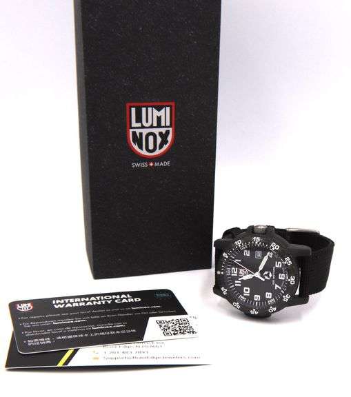 Luminox ECO men's Tide Eco Swiss quartz black dial watch