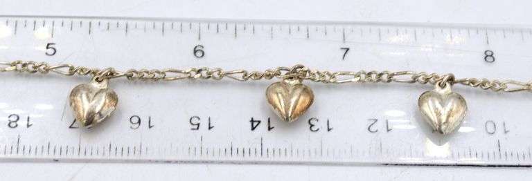 Group lot of vintage 925 sterling silver bracelets
