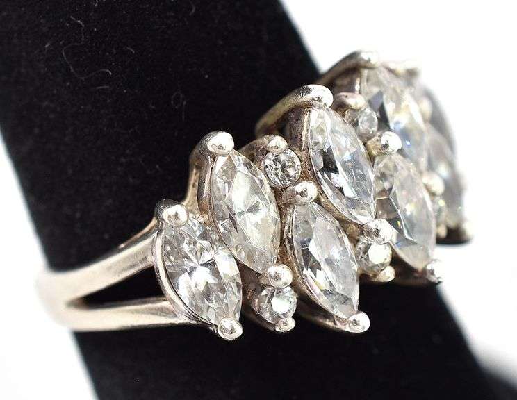 CZ Gemstone Ring in Sterling Silver