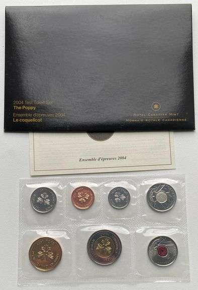 2004 Test Token Canada The Poppy Set