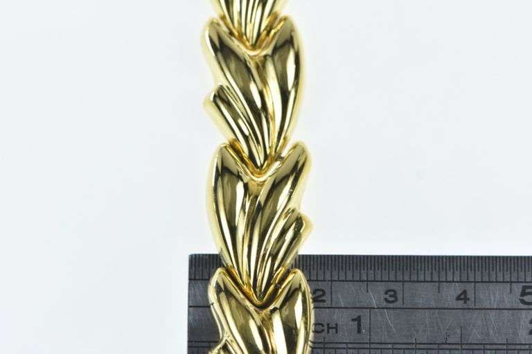 925 Puffy Vintage Wavy Statement Thick Bracelet