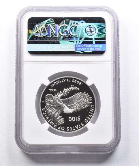 PF70 2021-W $100 American Platinum Eagle 2022 DC Mint HQ Reopening NGC