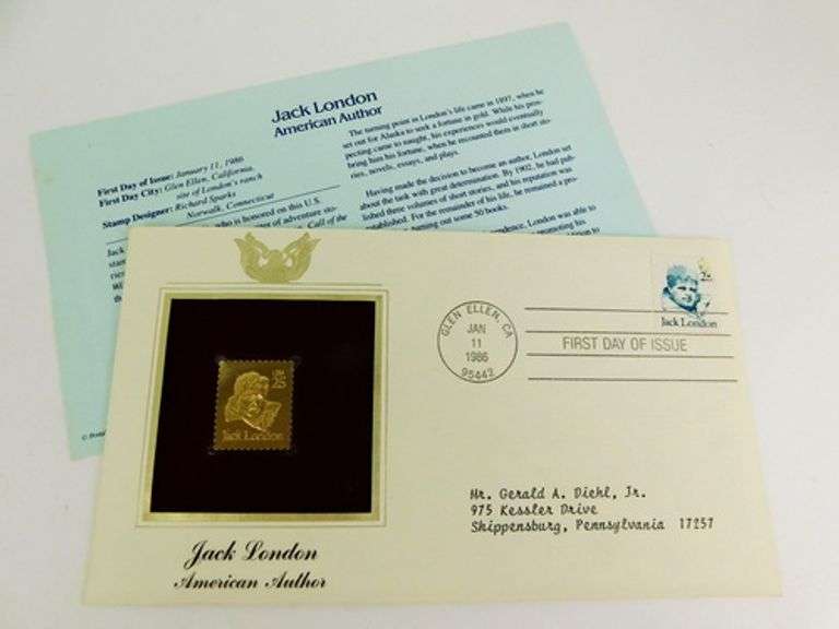 1929 Jack London Hearts of Three & 1st Day Cover