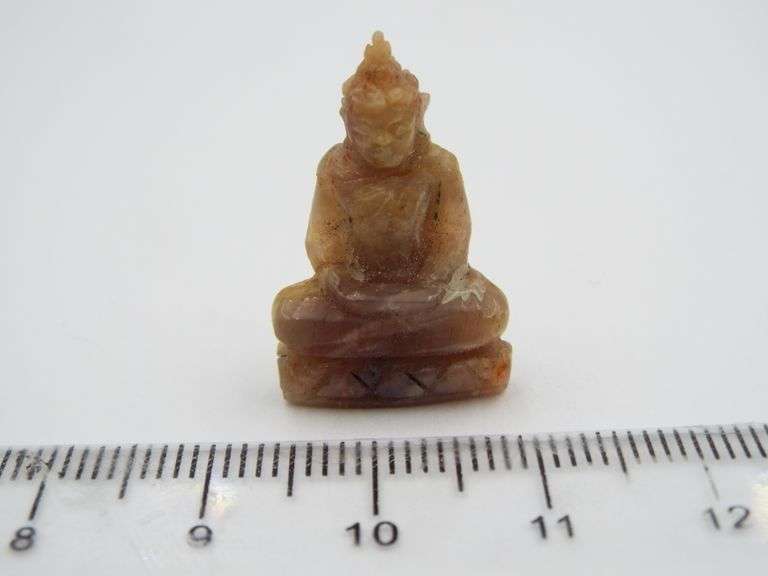 Sunstone carved Buddha statuette