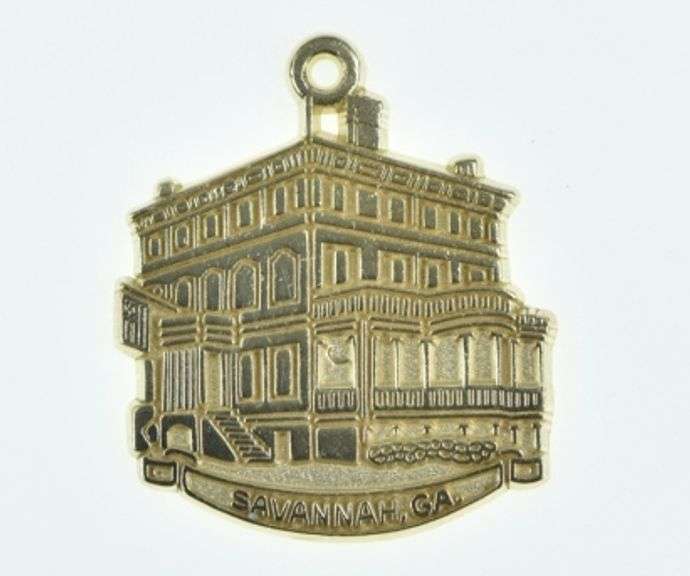 14K Yellow Gold Savannah GA J. Gordon Low Girl Scout Charm/Pendant