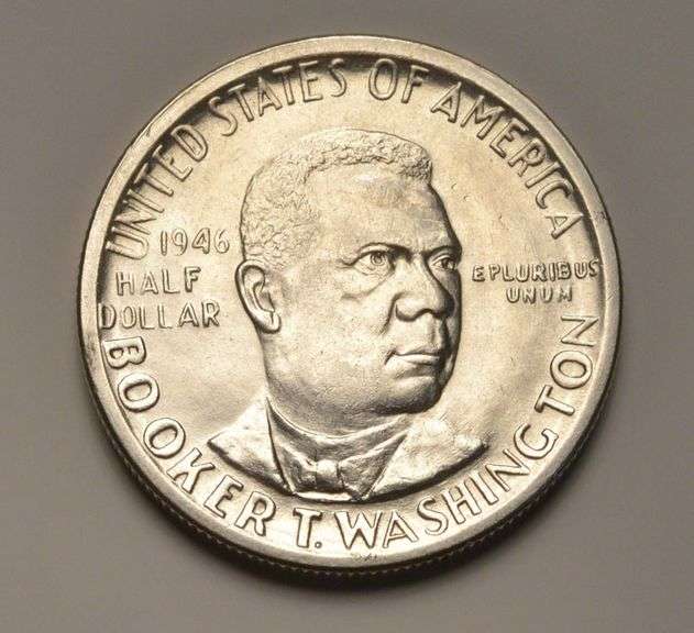 1946 Booker T. Washington Commemorative Silver Half Dollar, BU.