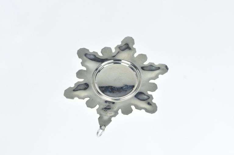 Sterling Silver 1971 Gorham Snowflake Christmas Ornament