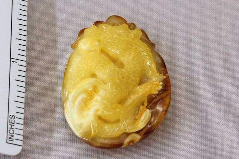 Dragon Pendant in Natural Baltic Amber