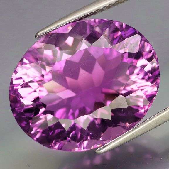 Concave flashing 15.03ct violet Amethyst