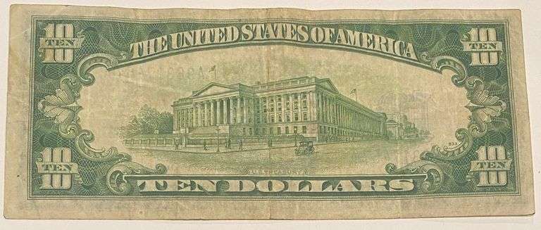 $10 1934 A North Africa Silver Certificate