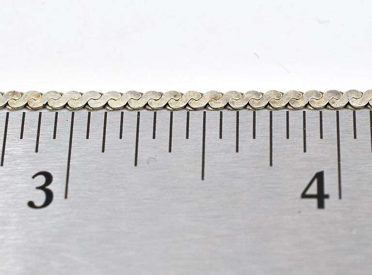 Snake Link Bracelet in Sterling Silver