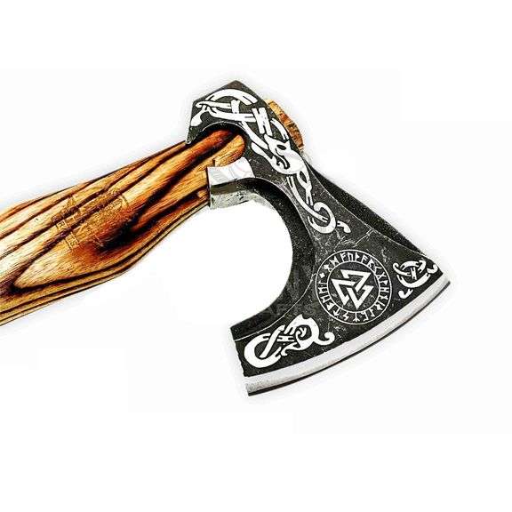 Handcrafted Valhallah Viking Battle Axe