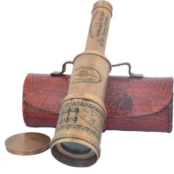 1915 London Brass Maritime Antique Telescope Spyglass